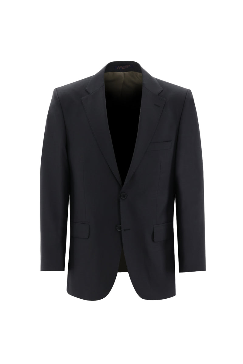 Siyah Lacivert 4 Drop Relaxed Fit Rahat Kesim Yünlü Tak?m Elbise-Abdullah Ki??l?