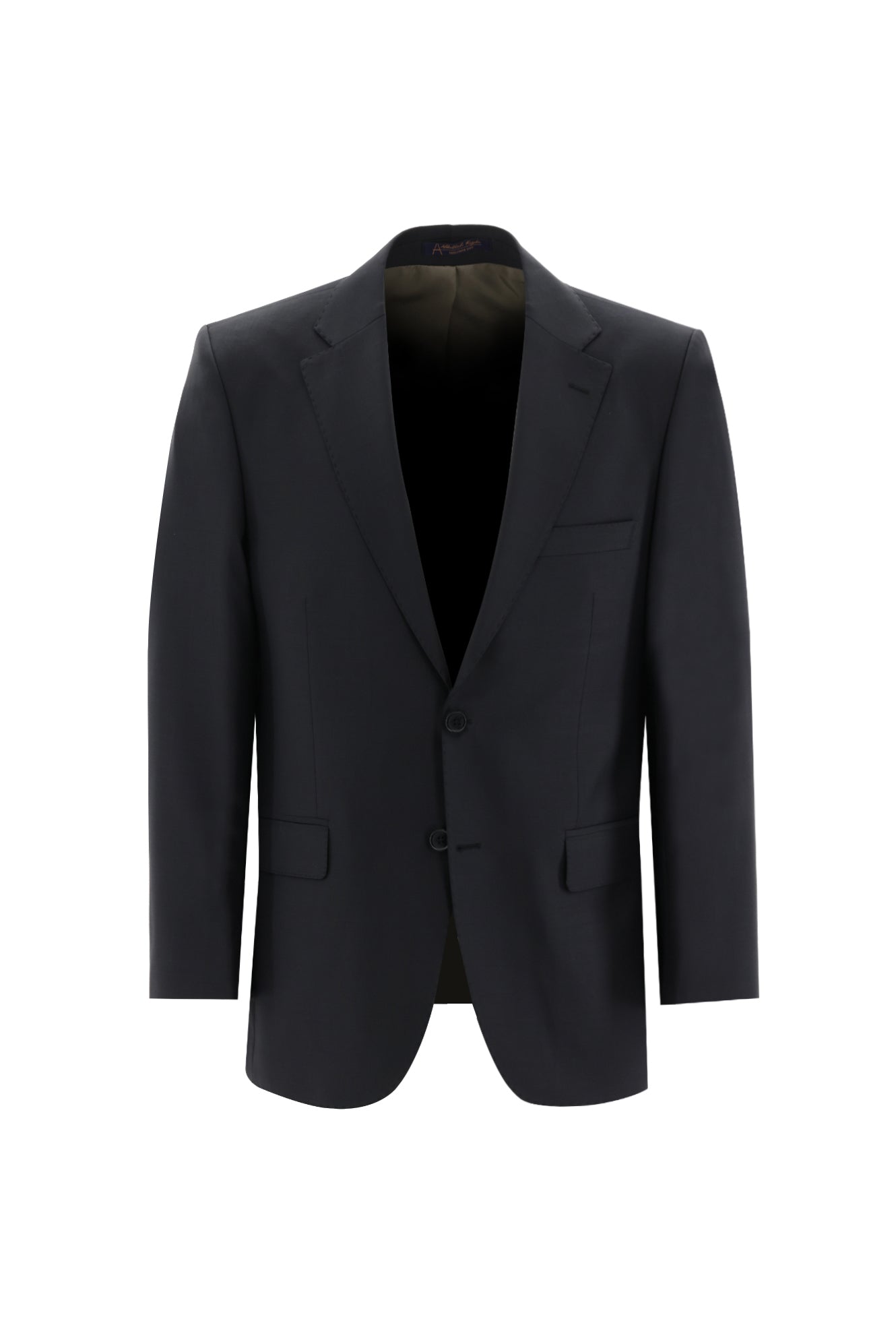Siyah Lacivert Regular Fit Yünlü Klasik Takım Elbise