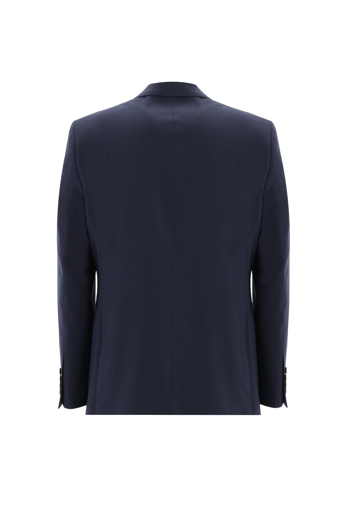 Orta Lacivert Slim Fit Dar Kesim Yünlü Klasik Takım Elbise