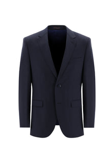 Koyu Lacivert 7 Drop Slim Fit Dar Kesim Yünlü Tak?m Elbise-Abdullah Ki??l?