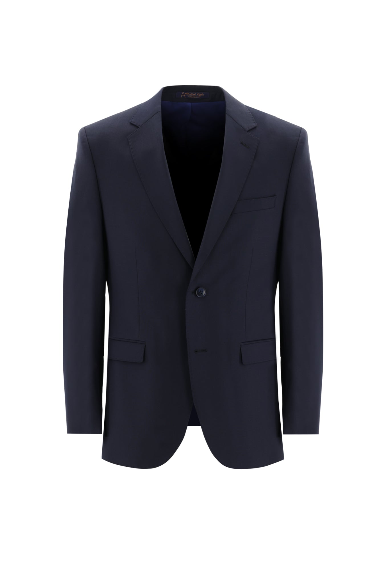 Koyu Lacivert Slim Fit Dar Kesim Yünlü Klasik Takım Elbise