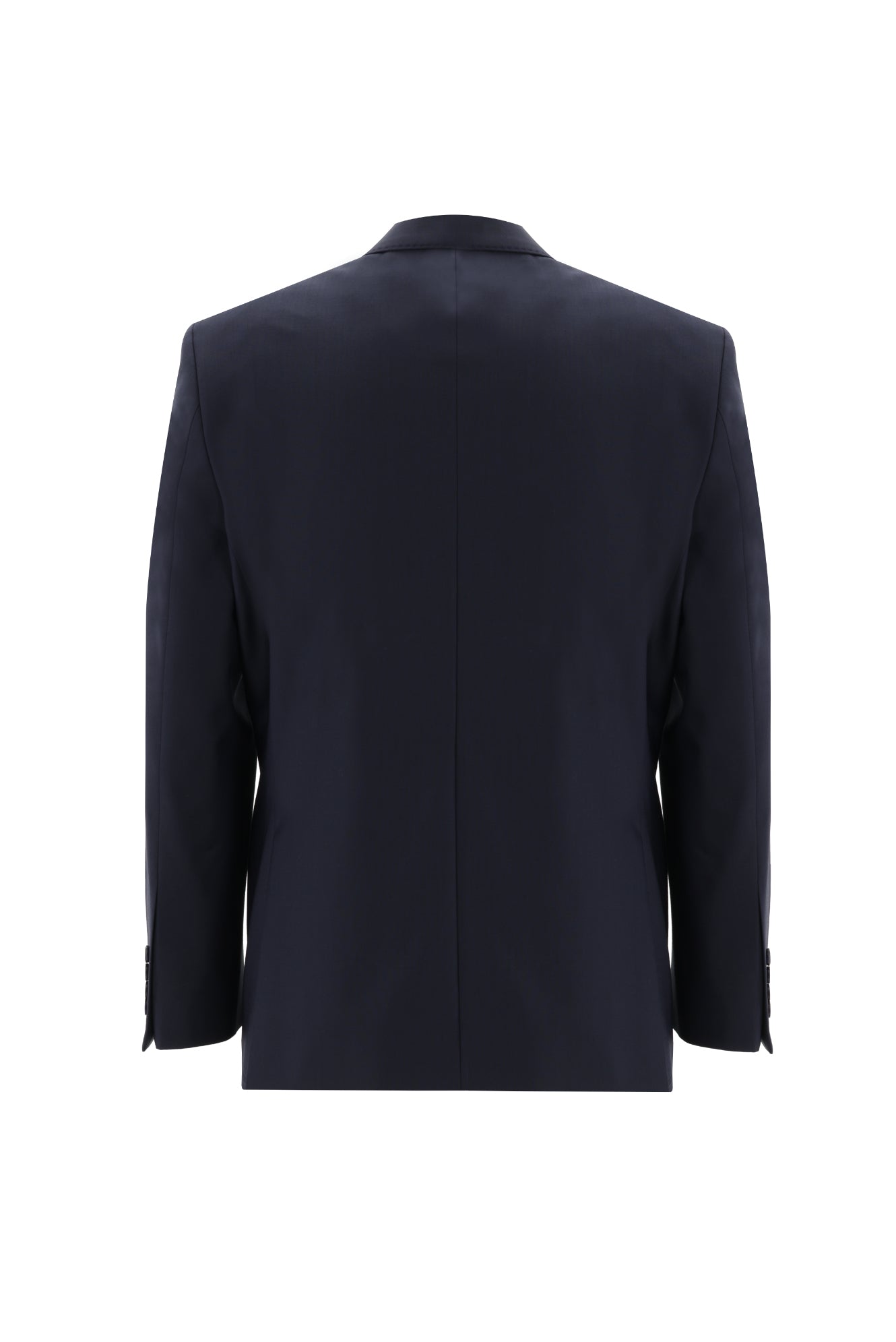 Siyah Lacivert Slim Fit Dar Kesim Klasik Yünlü Takım Elbise