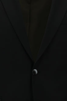 Siyah 7 Drop Slim Fit Dar Kesim Yünlü Tak?m Elbise-Abdullah Ki??l?