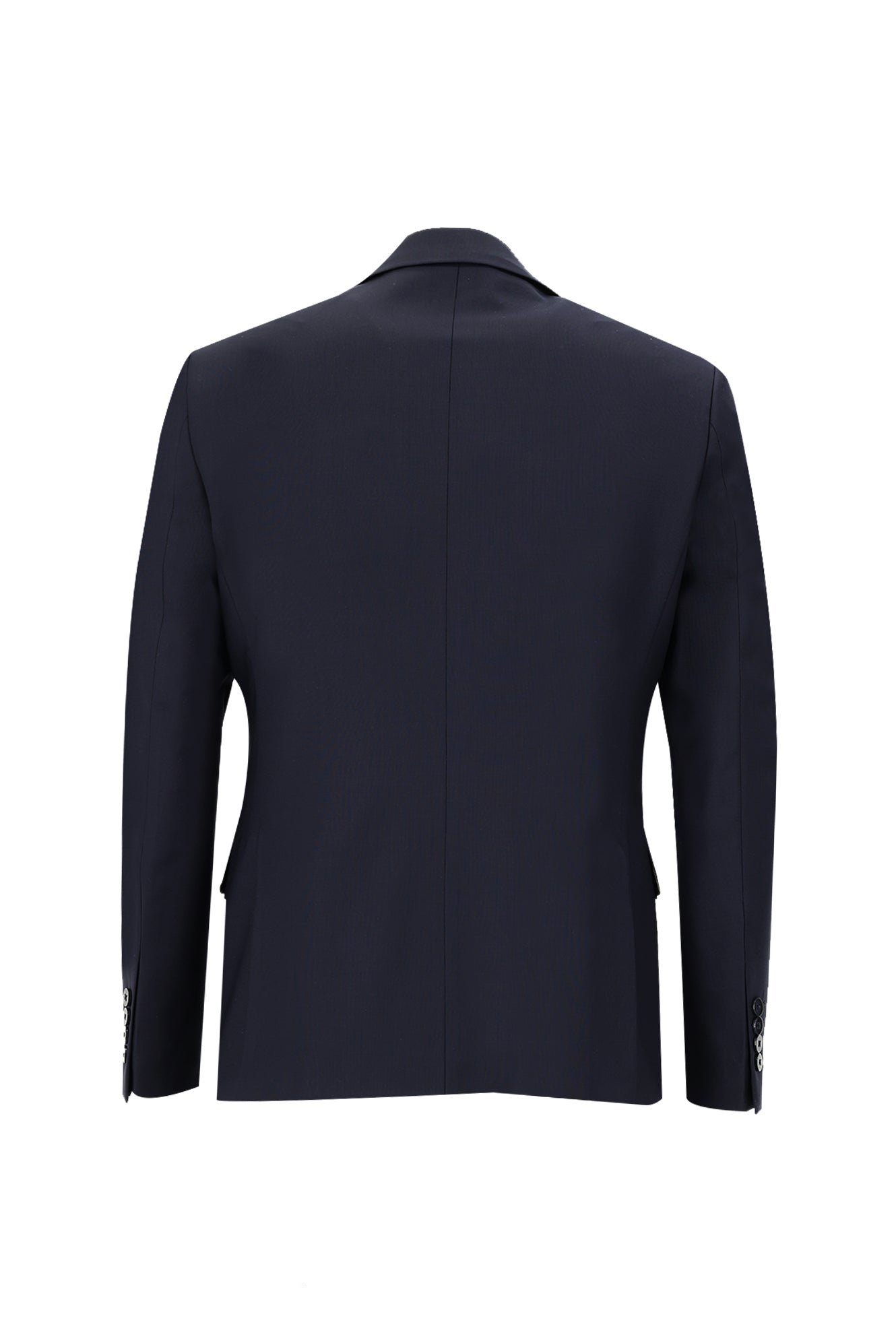 Orta Lacivert Regular Fit Yünlü Klasik Takım Elbise