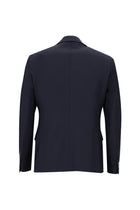 Orta Lacivert Slim Fit Dar Kesim Yünlü Klasik Takım Elbise