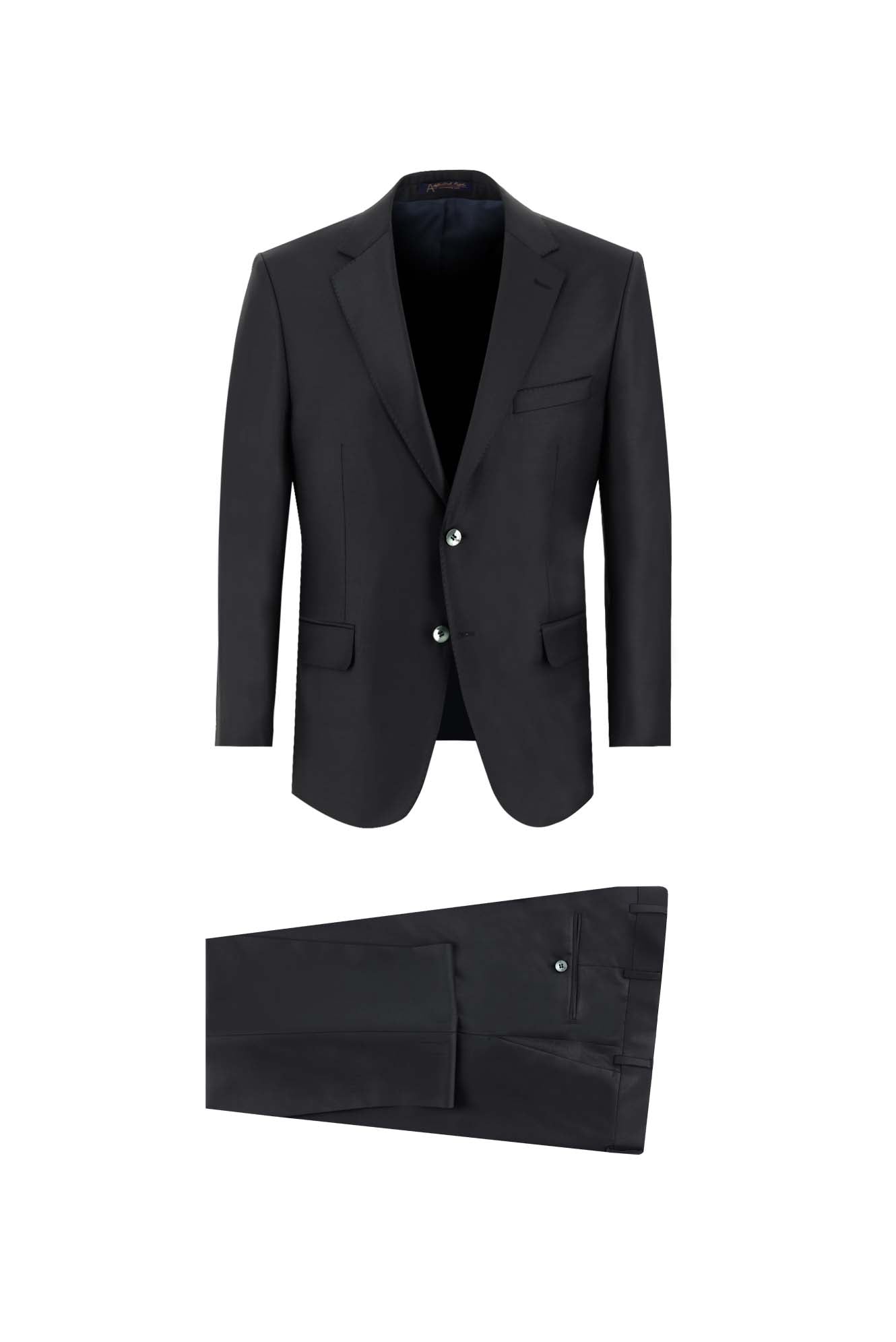 Siyah Regular Fit Klasik Takım Elbise