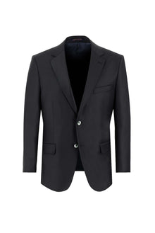 Siyah 4 Drop Relaxed Fit Rahat Kesim Yünlü Tak?m Elbise-Abdullah Ki??l?