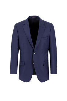 Aç?k Lacivert 4 Drop Relaxed Fit Rahat Kesim Yünlü Tak?m Elbise-Abdullah Ki??l?