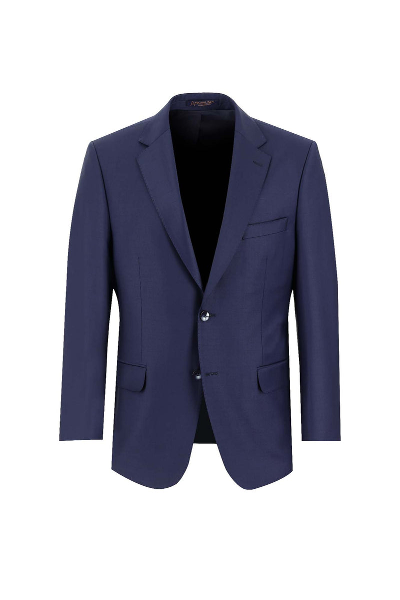 Aç?k Lacivert 6 Drop Regular Fit Standart Kesim Yünlü Tak?m Elbise-Abdullah Ki??l?