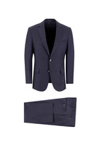 Orta Lacivert Regular Fit Yünlü Klasik Takım Elbise