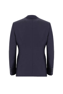 Orta Lacivert Regular Fit Yünlü Klasik Takım Elbise