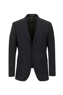 Siyah 4 Drop Relaxed Fit Rahat Kesim Yünlü Tak?m Elbise-Abdullah Ki??l?