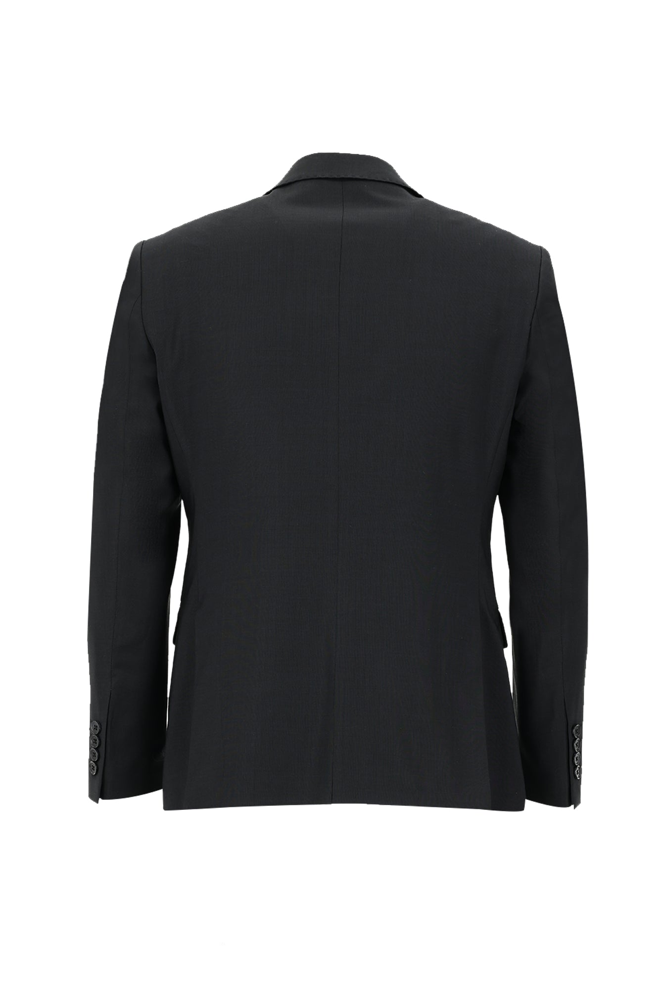 Siyah Relaxed Fit Rahat Kesim Yünlü Klasik Takım Elbise