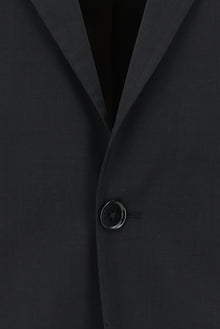 Siyah Relaxed Fit Rahat Kesim Yünlü Klasik Takım Elbise