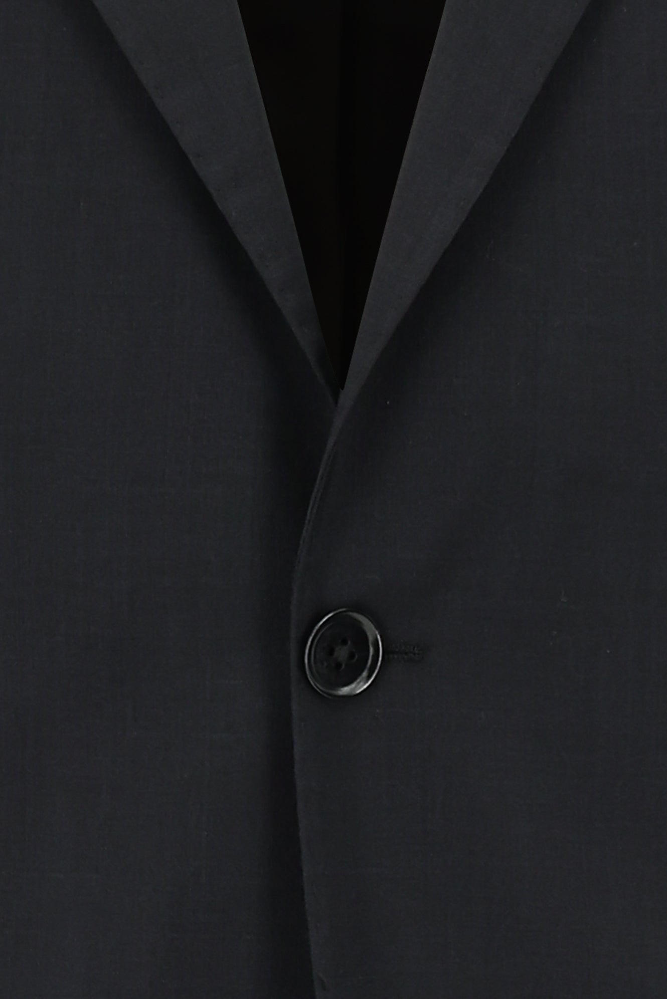 Siyah Regular Fit Yünlü Klasik Takım Elbise