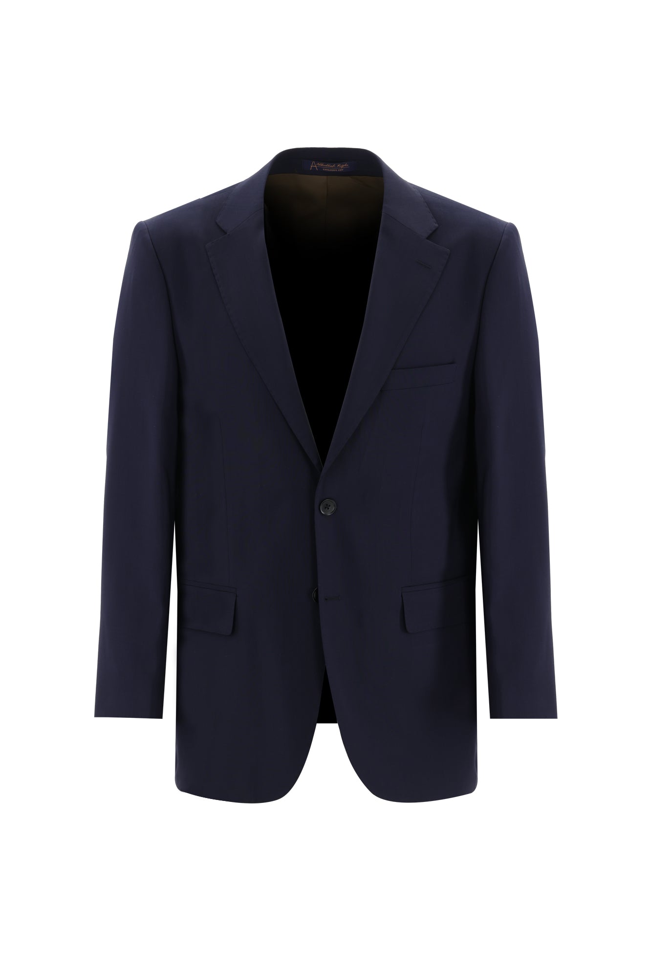 Koyu Lacivert Slim Fit Dar Kesim Yünlü Klasik Takım Elbise