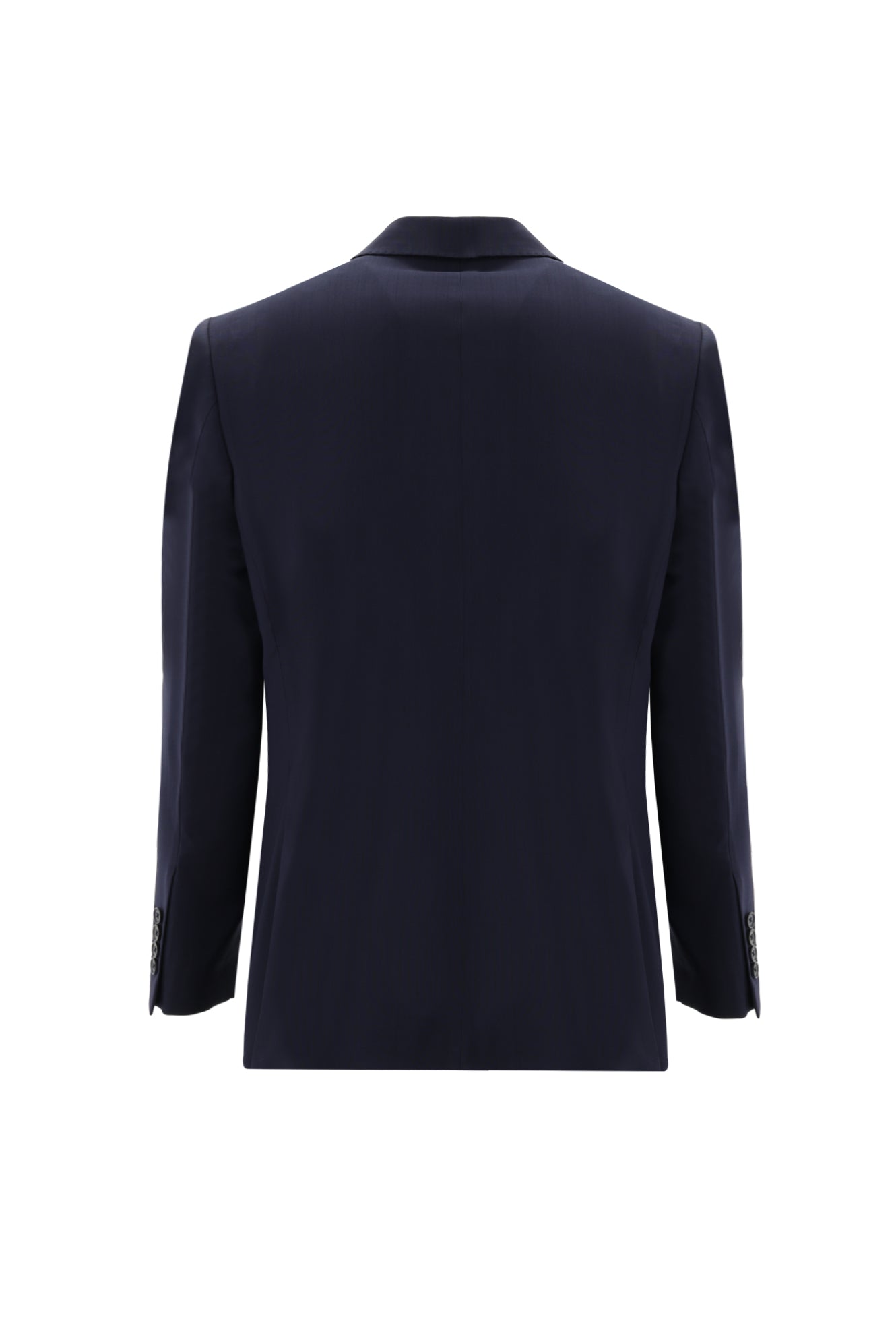 Koyu Lacivert Slim Fit Dar Kesim Yünlü Klasik Takım Elbise
