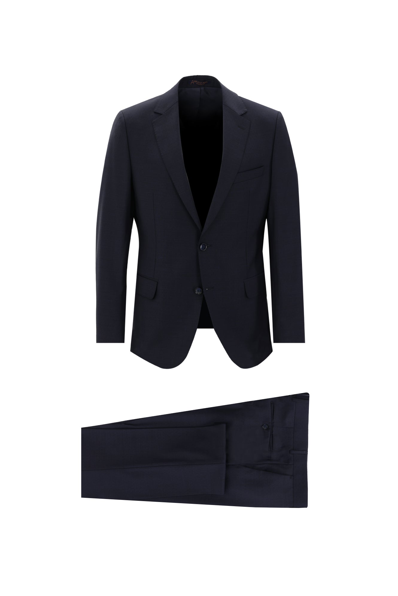 Koyu Lacivert Regular Fit Yünlü Klasik Takım Elbise
