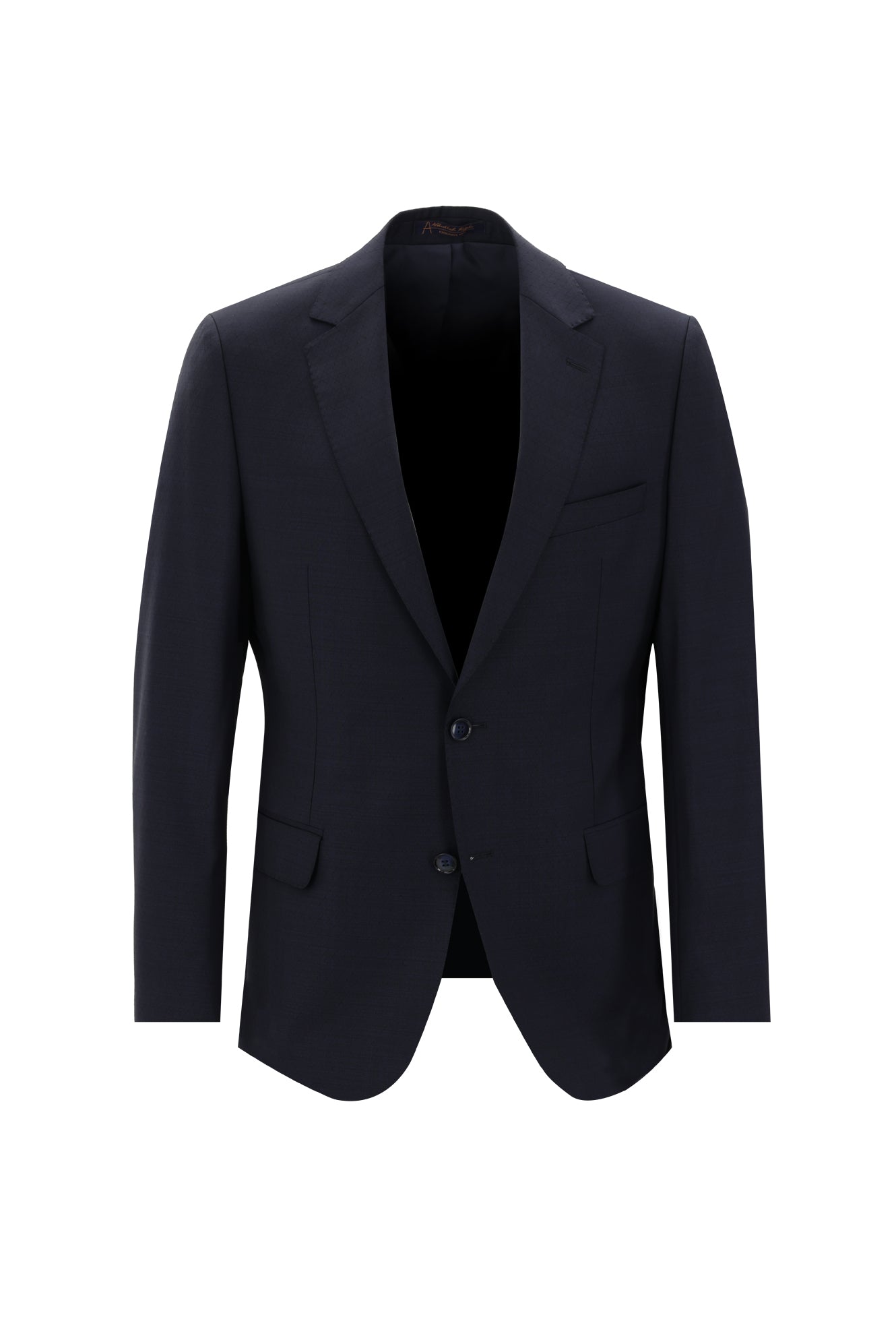 Koyu Lacivert Regular Fit Yünlü Klasik Takım Elbise
