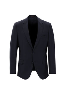Koyu Lacivert Regular Fit Yünlü Klasik Takım Elbise