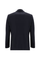 Koyu Lacivert Regular Fit Yünlü Klasik Takım Elbise