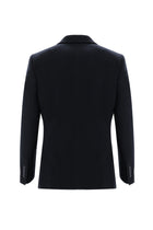 Koyu Lacivert 7 Drop Slim Fit Dar Kesim Klasik Ceket-Abdullah Ki??l?