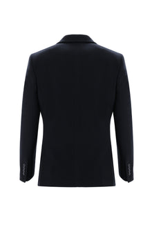 Koyu Lacivert 7 Drop Slim Fit Dar Kesim Klasik Ceket-Abdullah Ki??l?