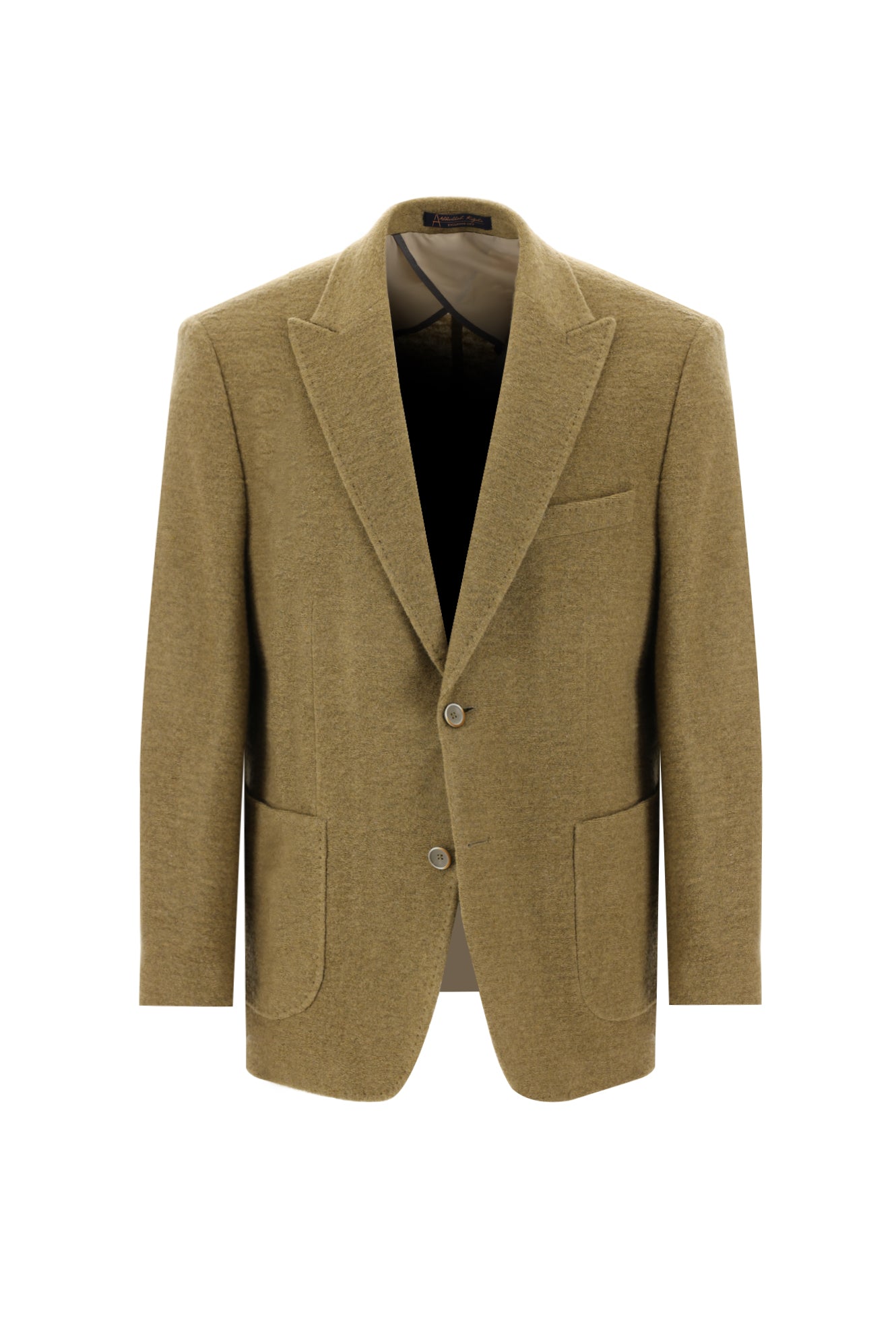 Camel Regular Fit Yünlü Örme Ceket