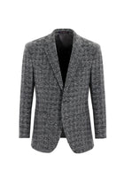 Siyah 4 Drop Relaxed Fit Rahat Kesim Yünlü Örme Ceket-Abdullah Ki??l?