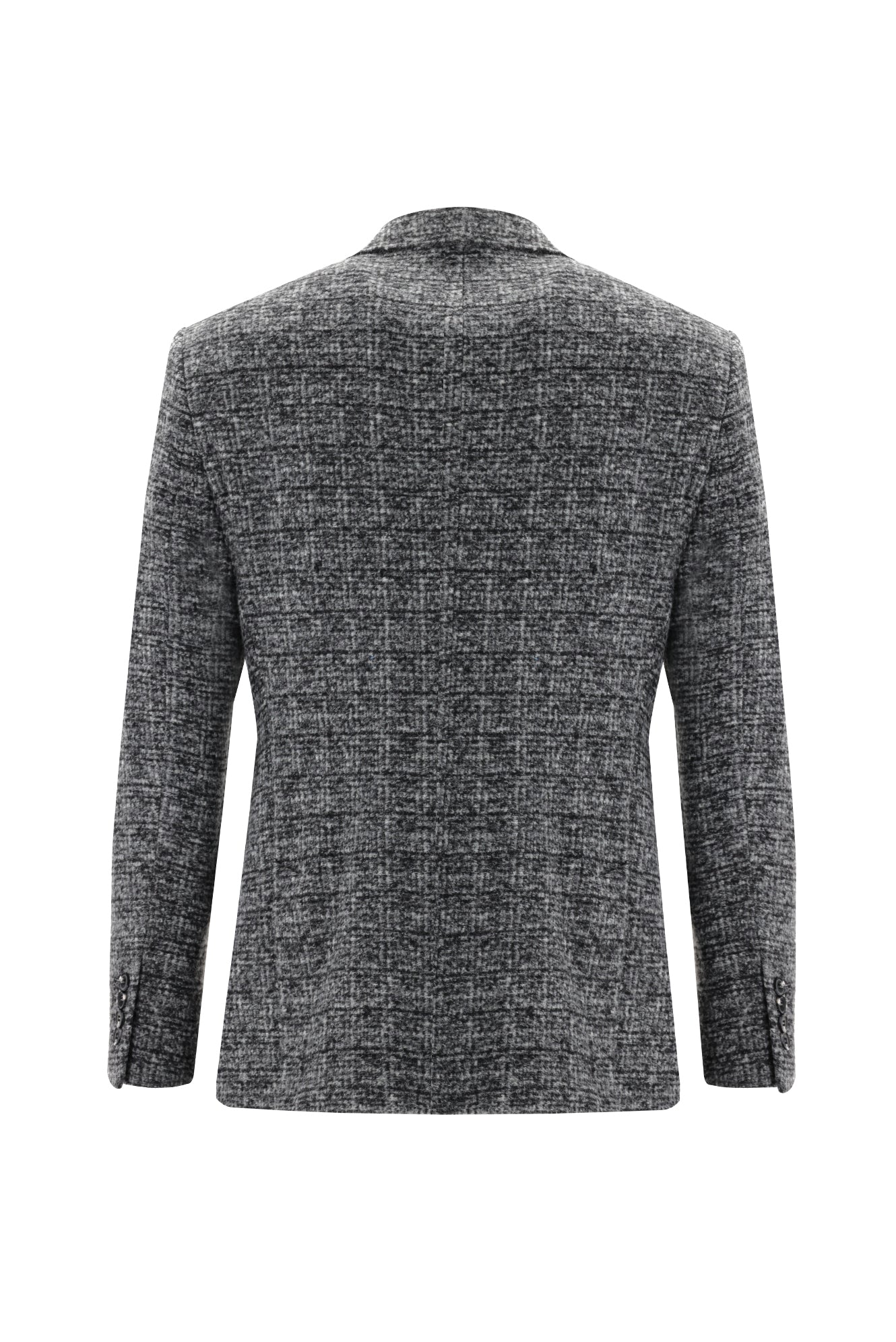 Siyah 4 Drop Relaxed Fit Rahat Kesim Yünlü Örme Ceket-Abdullah Ki??l?