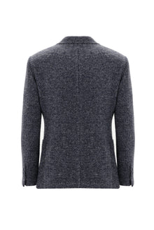 Orta Gri Regular Fit Yünlü Örme Ceket