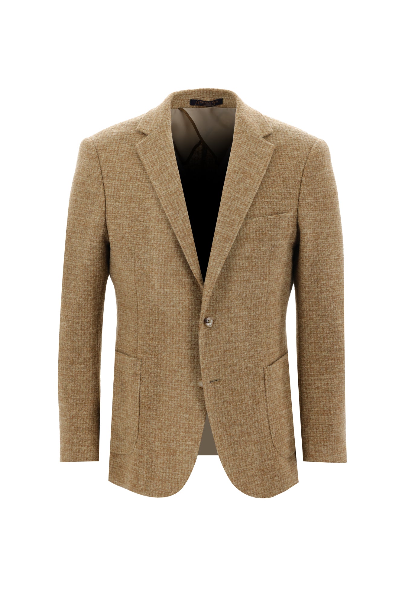 Camel Regular Fit Yünlü Örme Ceket