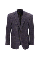 Orta Lacivert Regular Fit Yünlü Örme Ceket