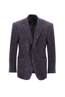 Orta Lacivert Regular Fit Yünlü Örme Ceket