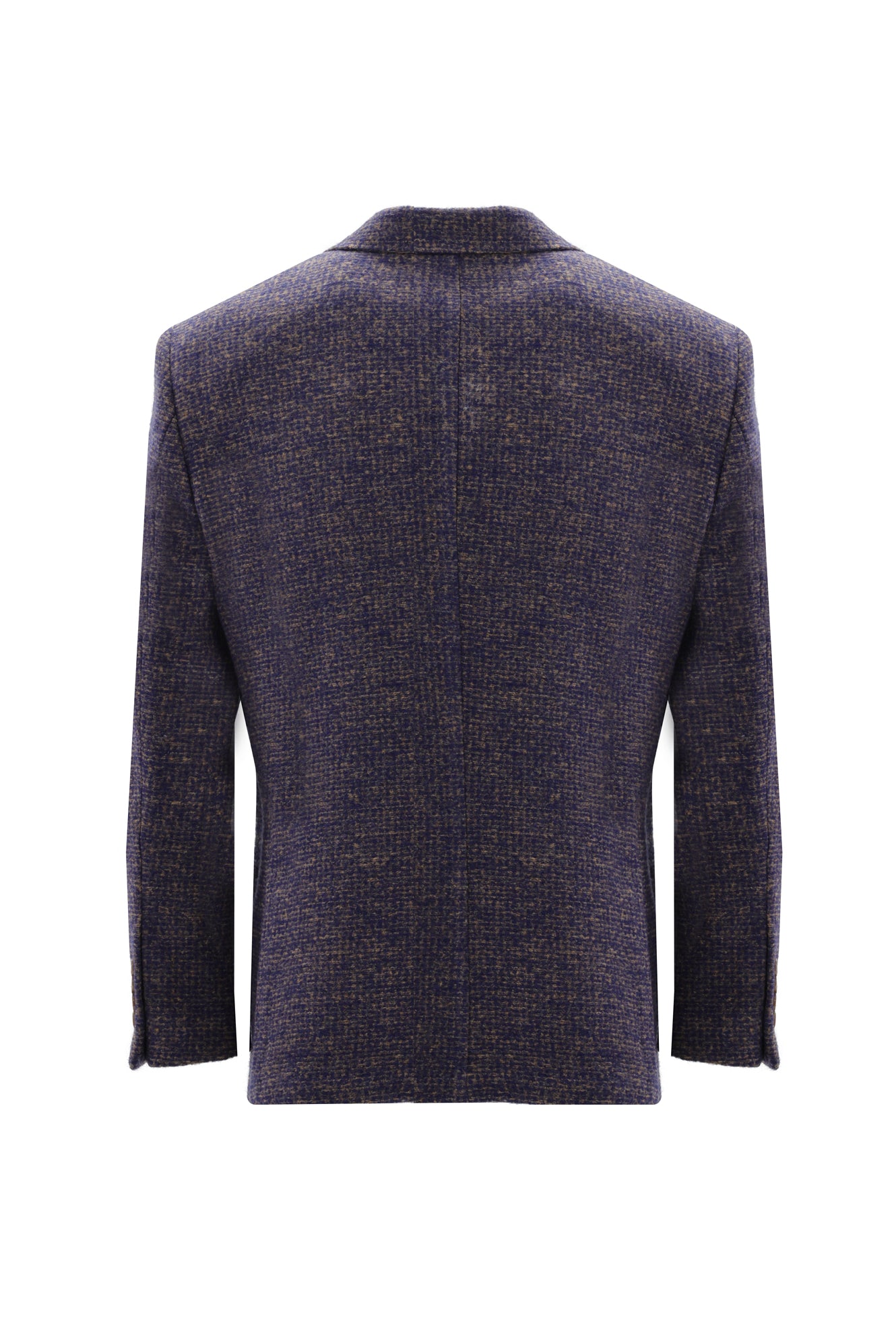 Orta Lacivert Regular Fit Yünlü Örme Ceket