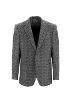 Orta Füme Relaxed Fit Rahat Kesim Yünlü Örme Ceket