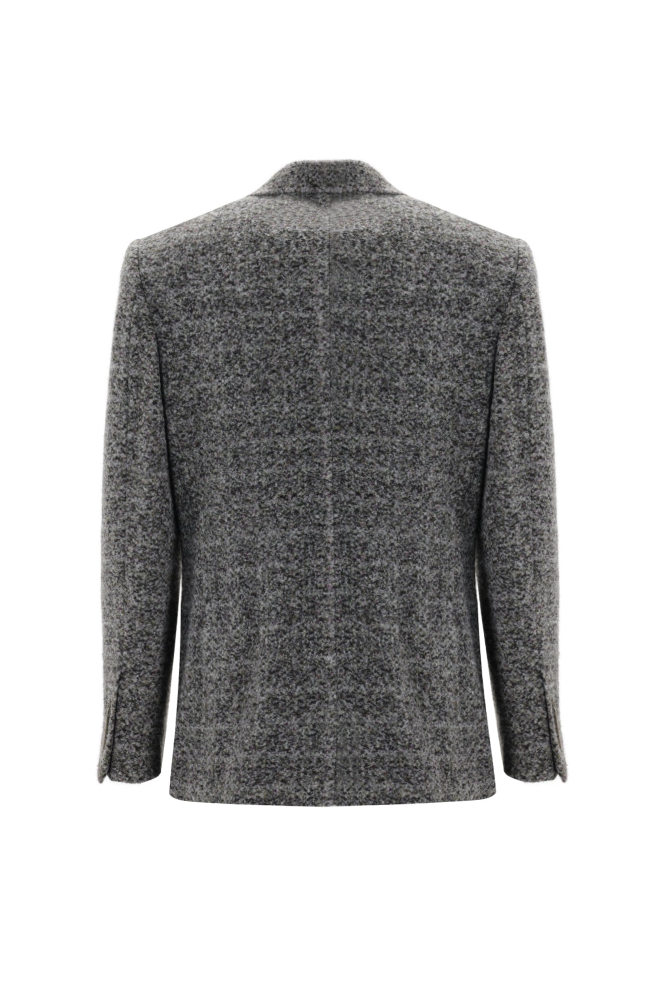 Orta Füme Relaxed Fit Rahat Kesim Yünlü Örme Ceket