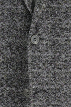 Orta Füme Regular Fit Yünlü Örme Ceket