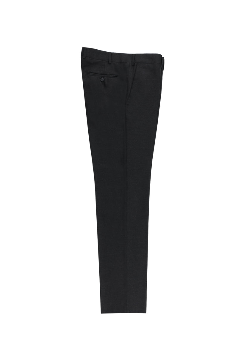 Açık Antrasit Slim Fit Dar Kesim Kaşmirli Flanel Kumaş Pantolon
