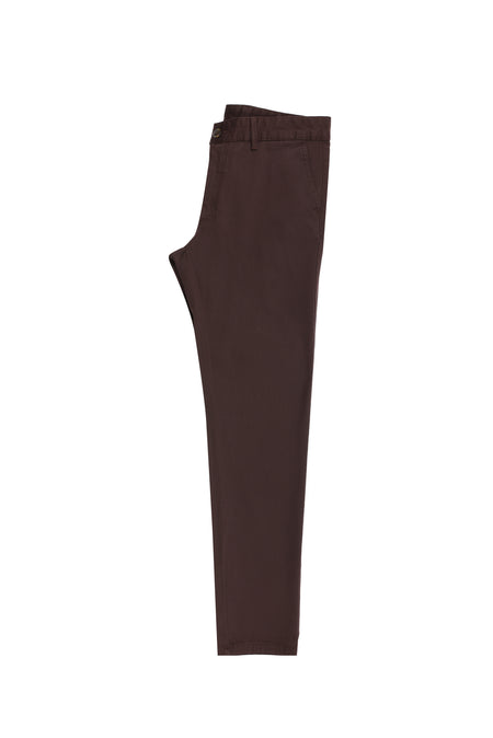 Şarap Bordo Regular Fit Likralı Kanvas / Chino Pantolon