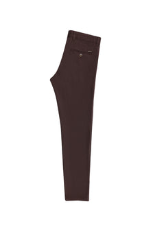 ?arap Bordo Regular Fit Standart Kesim Likral? Kanvas / Chino Pantolon-Abdullah Ki??l?