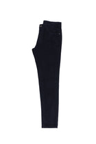 Orta Lacivert Regular Fit Likralı Kadife Pantolon