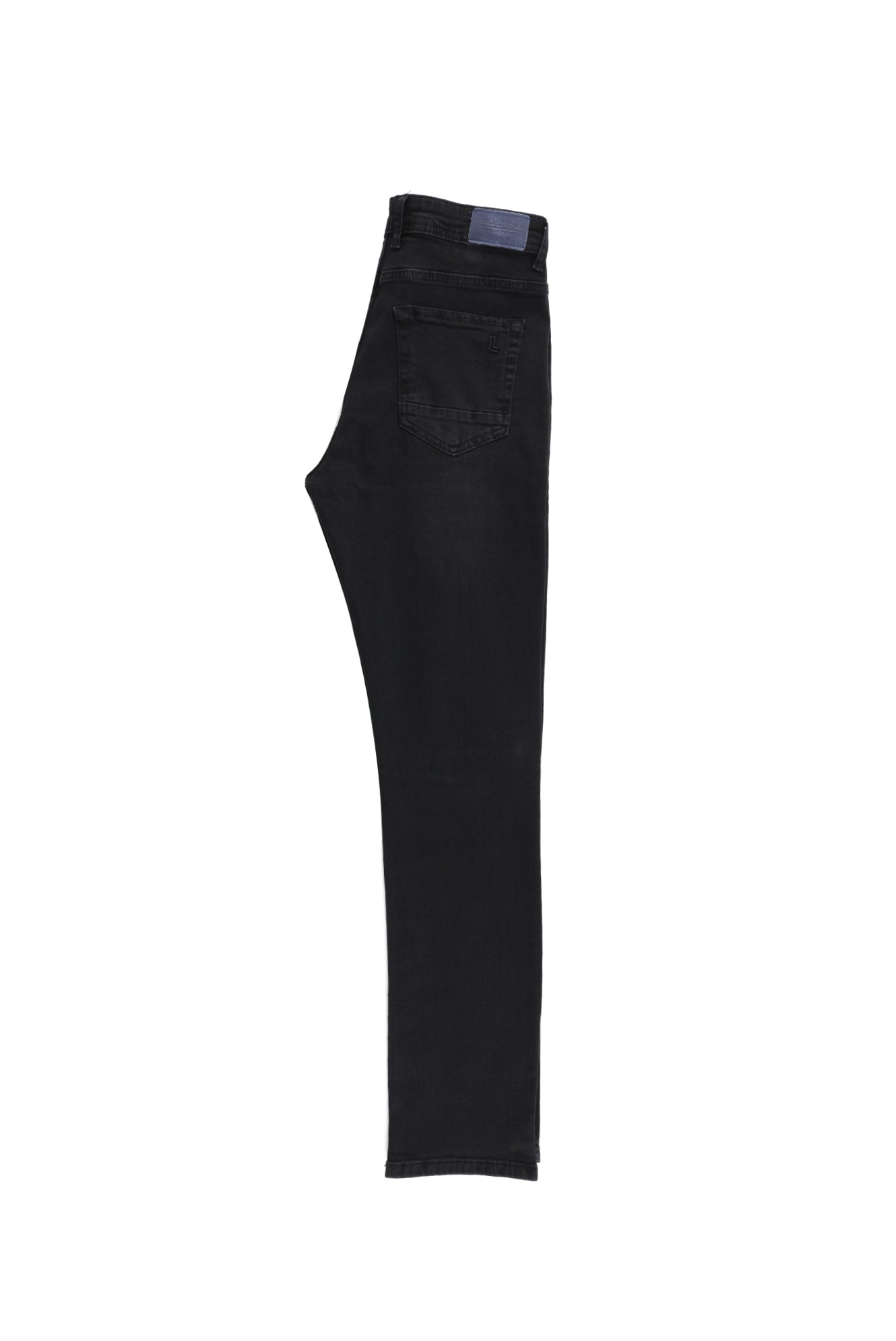 Siyah Slim Fit Dar Kesim Pamuk Denim Pantolon-Abdullah Ki??l?