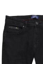 Siyah Slim Fit Dar Kesim Pamuk Denim Pantolon-Abdullah Ki??l?