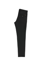 Siyah Slim Fit Dar Kesim Likralı Kanvas / Chino Pantolon