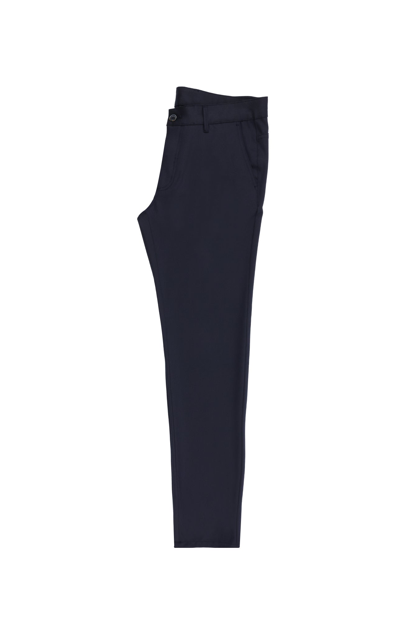 Koyu Lacivert Slim Fit Dar Kesim Likralı Kanvas / Chino Pantolon