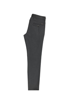 Koyu Antrasit Slim Fit Dar Kesim Likralı Kanvas / Chino Pantolon