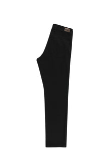 Siyah Relax Fit Rahat Kesim Likralı Kanvas / Chino Pantolon