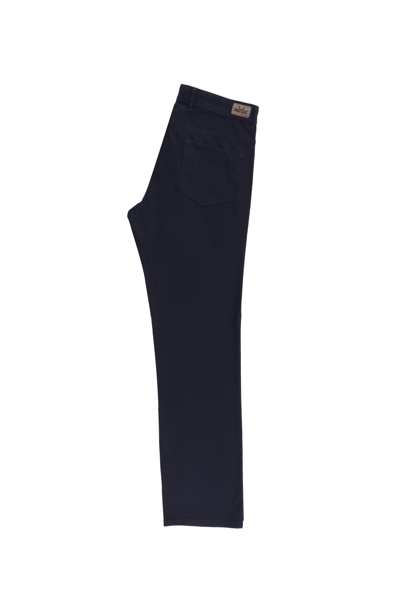 Orta Lacivert Relax Fit Rahat Kesim Likralı Kanvas / Chino Pantolon
