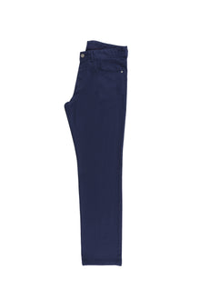 Koyu Lacivert Relax Fit Rahat Kesim Likralı Kanvas / Chino Pantolon